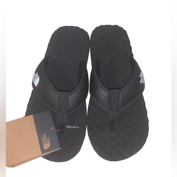 New TAGS THE NORTH FACE black flip flops men’s shoes size 7 women’s 8 - Picture 8 of 11